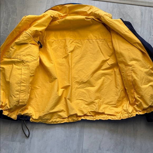 Nautica  competition, jacket, reversible blue  yellow  midweight rain jacket EUC - Picture 5 of 11